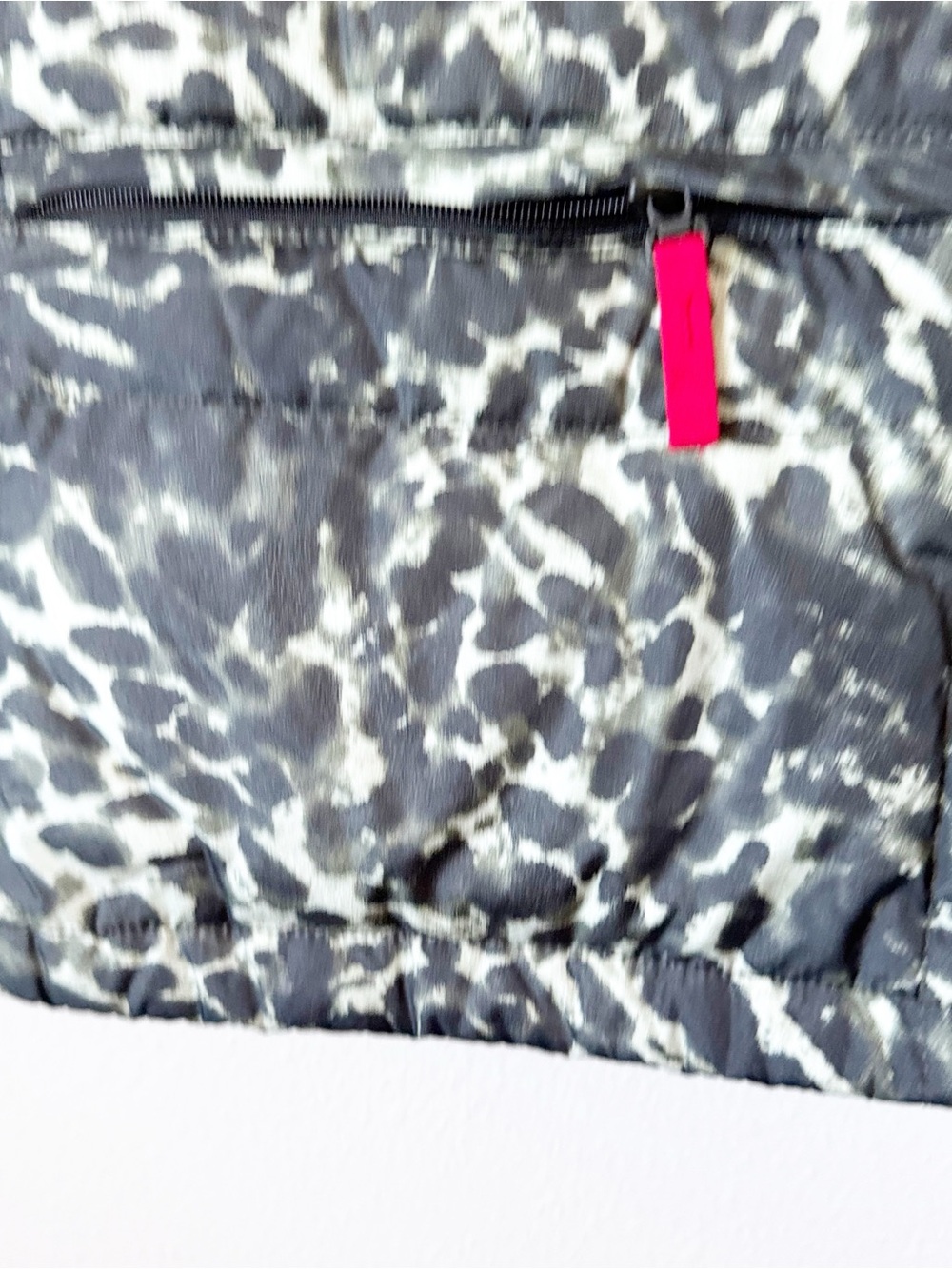 Bogner Black and Green and Black Leopard Print Down Puffer Vest - Picture 6 of 16